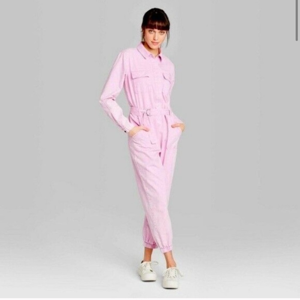 Wild Fable Light Pink Utility Jumpsuit